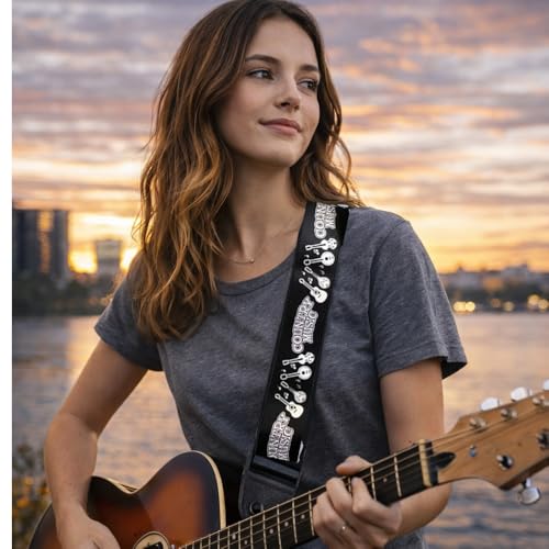 MOCKING BIRD Guitar Strap for Acoustic Adjustable Buckle Electric Guitar Strap Polyester Guitar Belt For Acoustic/Bass/Electric Guitar acessories (Country music) - Image 3