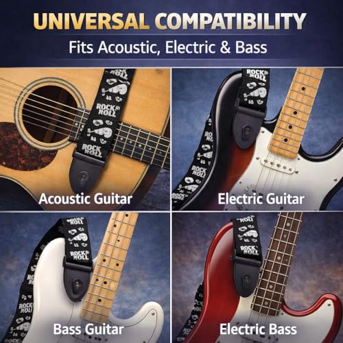 MOCKING BIRD Guitar Strap for Acoustic Adjustable Buckle Electric Guitar Strap Polyester Guitar Belt For Acoustic/Bass/Electric Guitar acessories (Country music) - Image 2