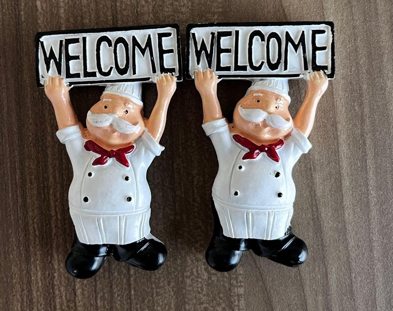 Fine Blessings Set of 2 Chef Welcome Magnet - Image 1