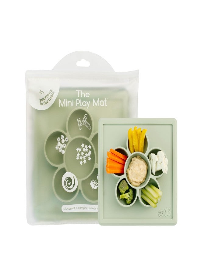 ezpz Mini Play Mat for Baby + Toddler (Sage) - 6 Months+ - Image 1