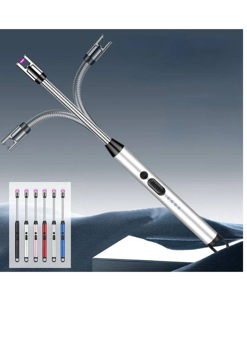 Generic - The electronic lighter is a lighter that works without fire, without gas. It can be lit in a stove, wax, or oven. It has a long and flexible zipper. It is lightweight and has a safety lock that does not go out in the air. With a USB charger. - Image 1