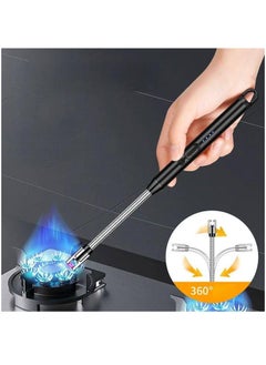 The electronic lighter is a lighter that works without fire, without gas. It can be lit in a stove, wax, or oven. It has a long and flexible zipper. It is lightweight and has a safety lock that does not go out in the air. With a USB charger.