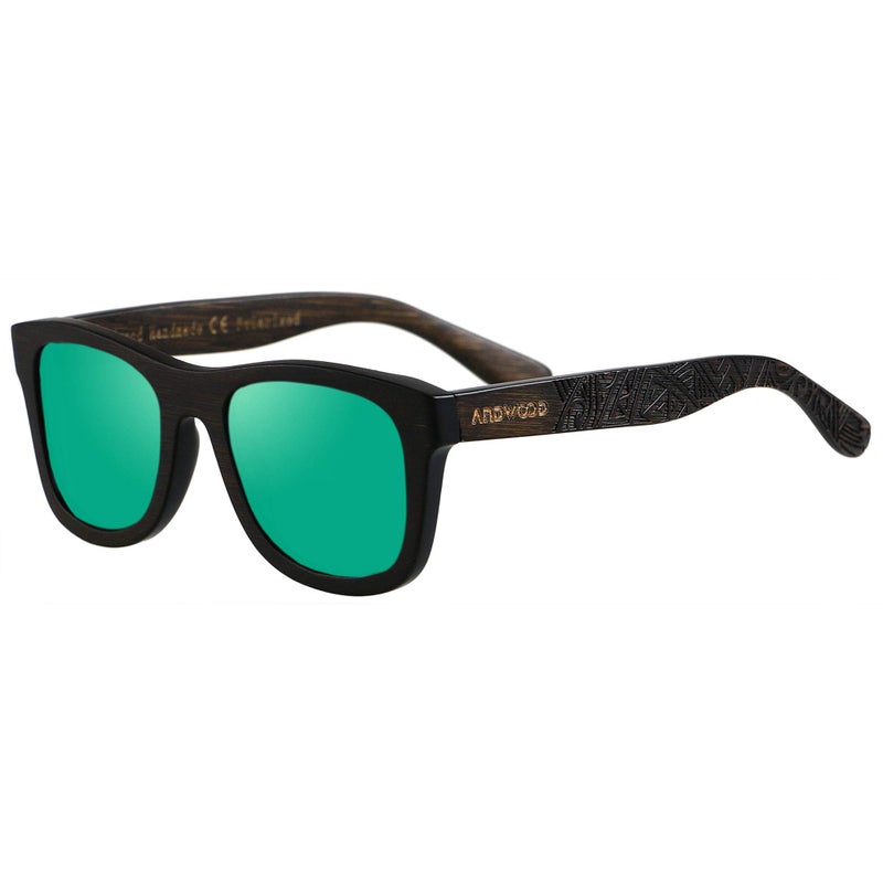 ANDWOOD Bamboo Sunglasses Floating for Men Women Wood Sunglass Wooden Frame Polarized Vintage Handmade Mirrored - Image 1