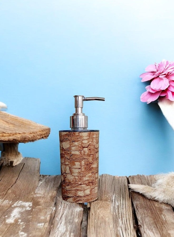 LAGET® Liquid Soap Dispenser/Shampoo/Bottle Set with Pump for handwash in Bathroom, Kitchen Sink Chrome Finish top(Pack of 2) White and Brown - Image 5