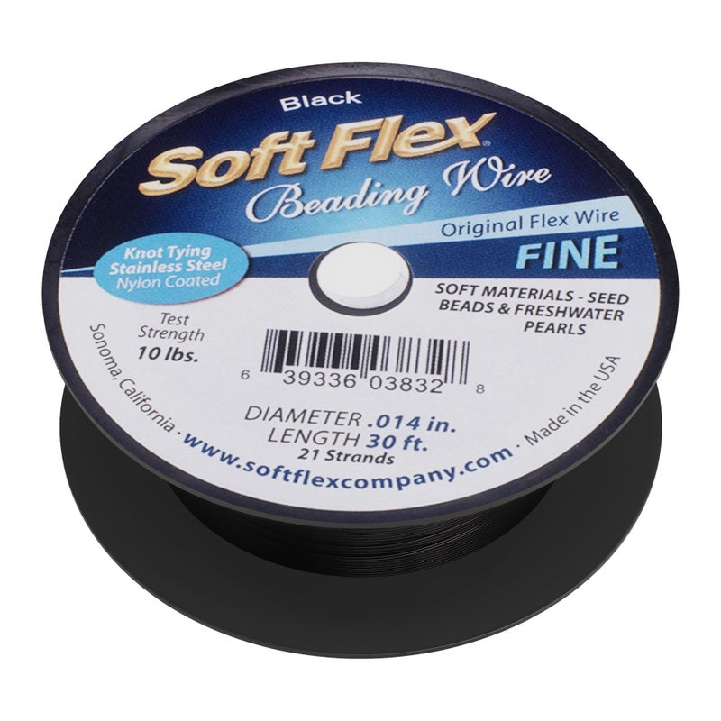 Soft Flex 21 Strand Beading Wire Fine 014 Diameter 30 Feet Design Wire