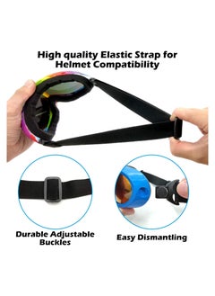 SYOSI SYOSI 4 Pcs Ski Snowboard Goggles, Anti Fog Glare Adjustable Strap, for Men Women Kids Youth Winter Outdoor Sport Skiing, Snowboarding, Skating, Motorcycling  - Image 2