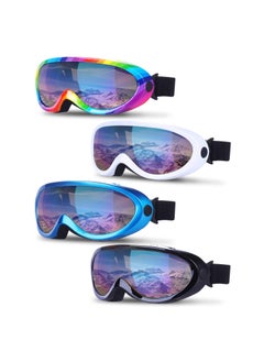 SYOSI SYOSI 4 Pcs Ski Snowboard Goggles, Anti Fog Glare Adjustable Strap, for Men Women Kids Youth Winter Outdoor Sport Skiing, Snowboarding, Skating, Motorcycling  - Image 1