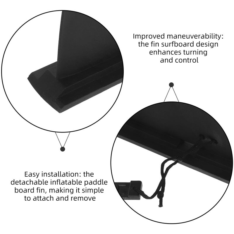 12 Inch Detachable Replacement Fin For Inflatable Paddle Board Quick Install 316g - Image 4