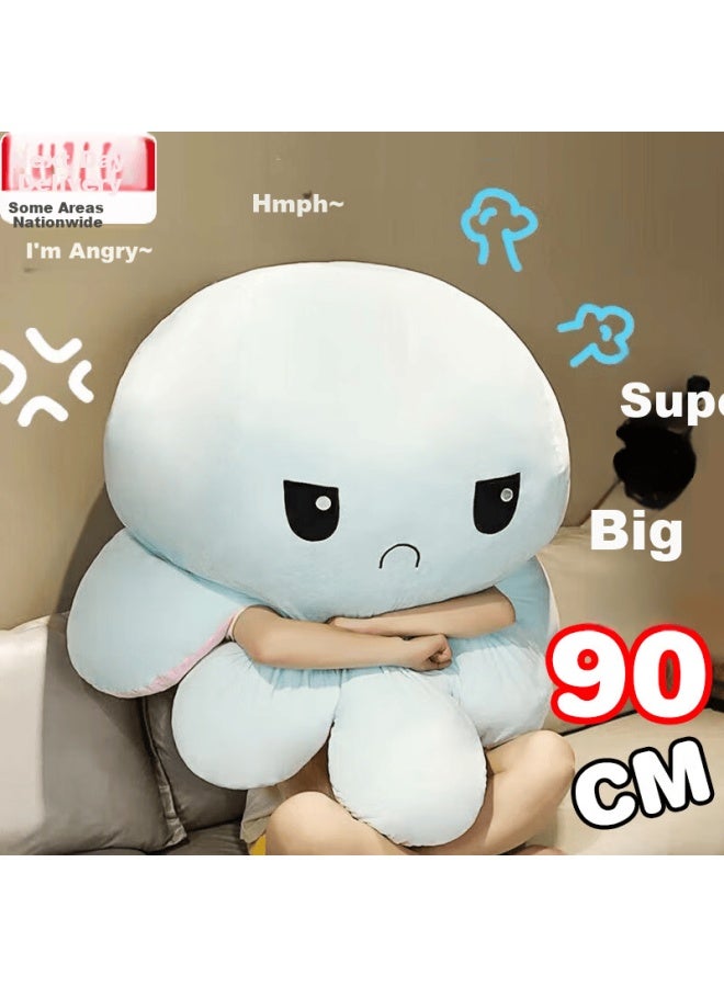 Murcia Transforming Octopus Plush Toy Extra Large Reversible Pillow Doll Stuffed Animal Kids Birthday Gift 90cm - Image 1
