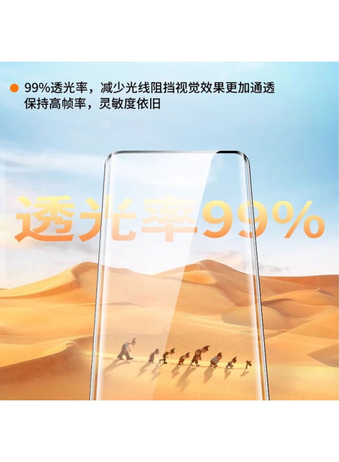 Smorss Tempered Glass Screen Protector For Oppo Reno12, Oppo Reno12 Pro Phone Film, Curved Full-screen Coverage, Hd Clear, Shatterproof, Anti-fingerprint Protective Film - Image 3