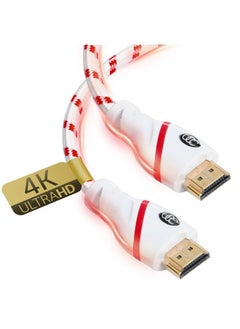 4K Hdmi Cable 1.5 Ft 2 Pack 4K Resolution Uhd Supports Ethernet Hdr Video Ultra Hd Bandwidth 18Gbps Arc Hdcp 2.2 Compliant High Speed Hdmi Cable 1.5 Feet