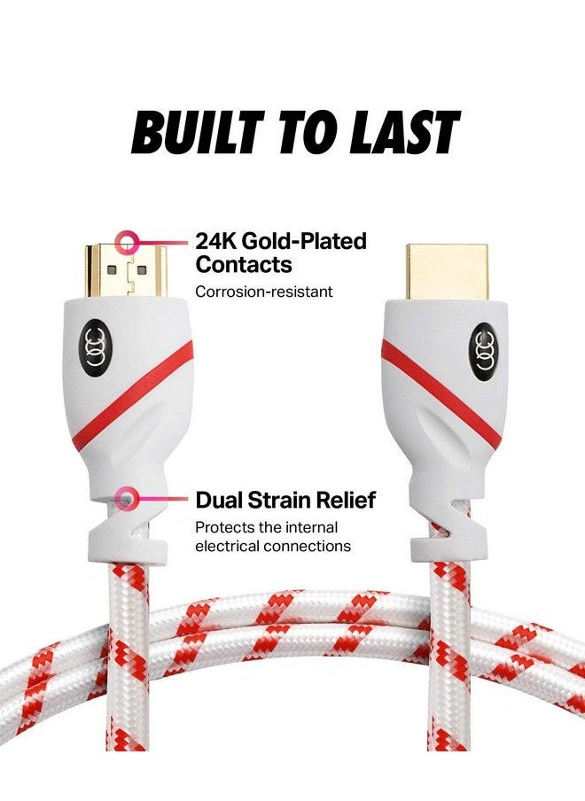 Ultra Clarity Cables - 4K Hdmi Cable 1.5 Ft 2 Pack 4K Resolution Uhd Supports Ethernet Hdr Video Ultra Hd Bandwidth 18Gbps Arc Hdcp 2.2 Compliant High Speed Hdmi Cable 1.5 Feet - Image 1