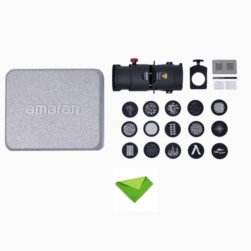 Aputure Amaran Spotlight SE 19º Lens Kit Projection Lens Modifier for Amaran 300C 150C Amaran 200X S 60X S Aputure 300X and Other Power not Exceeding 300W Bowens Mount Lights - Image 2