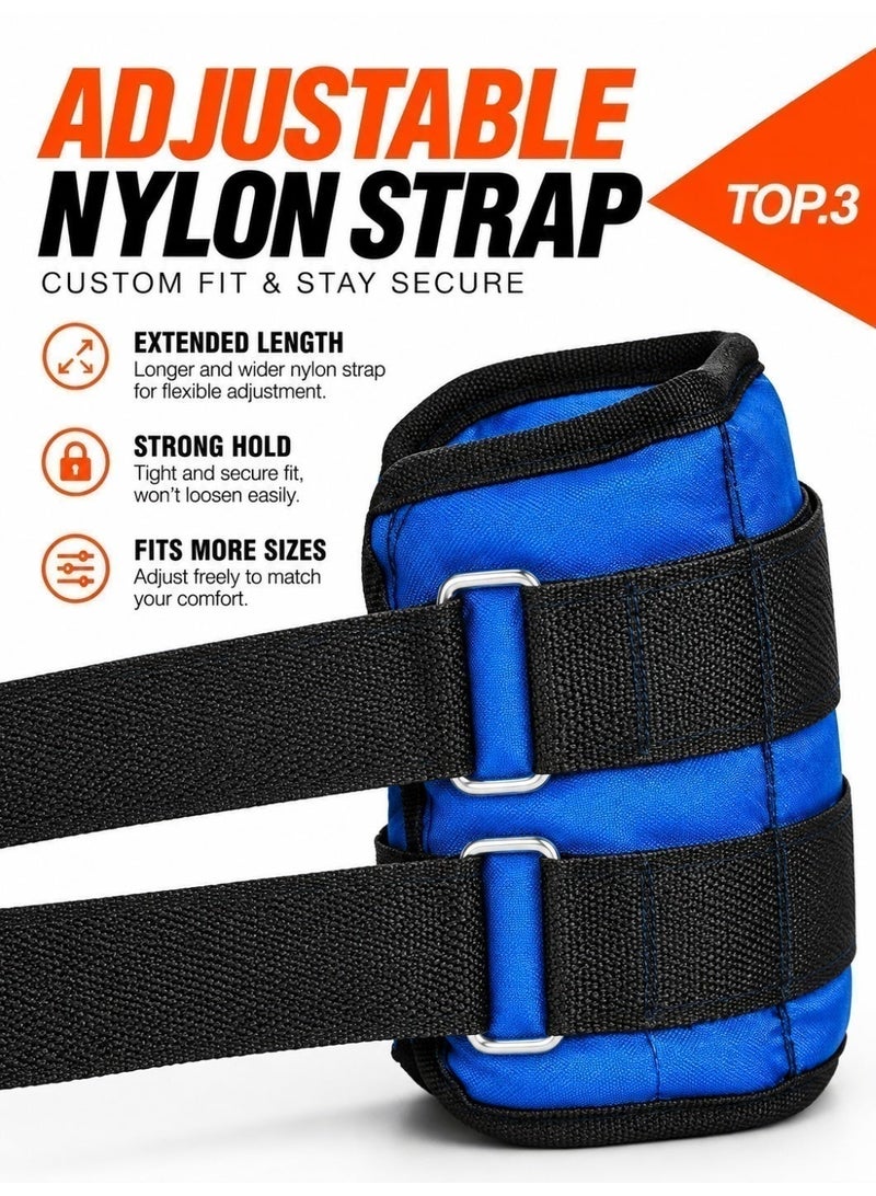 Winigolfe A two-piece sand weight bag for the arms and feet, weighing 2 kilograms, each piece weighing 1 kilogram - Image 2