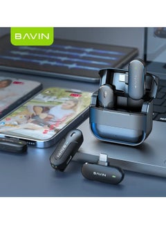 Bavin Dual Wireless Lavalier Microphone for Audio and Video Recording Compatible with Type-C Devices  - Image 2