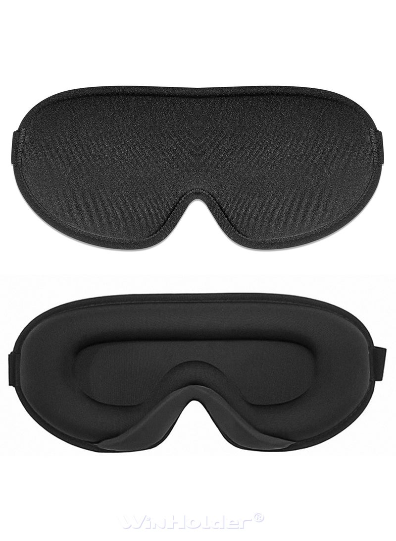 WinHolder WinHolder 3D Sleep Eye Mask,  Adjustable Strap Sleep Cover for Soft and Darkening, The Perfect Sleep Anytime, Anywhere  - Image 5