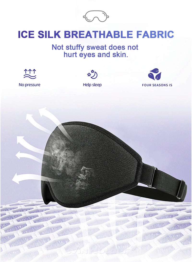 WinHolder WinHolder 3D Sleep Eye Mask,  Adjustable Strap Sleep Cover for Soft and Darkening, The Perfect Sleep Anytime, Anywhere  - Image 2