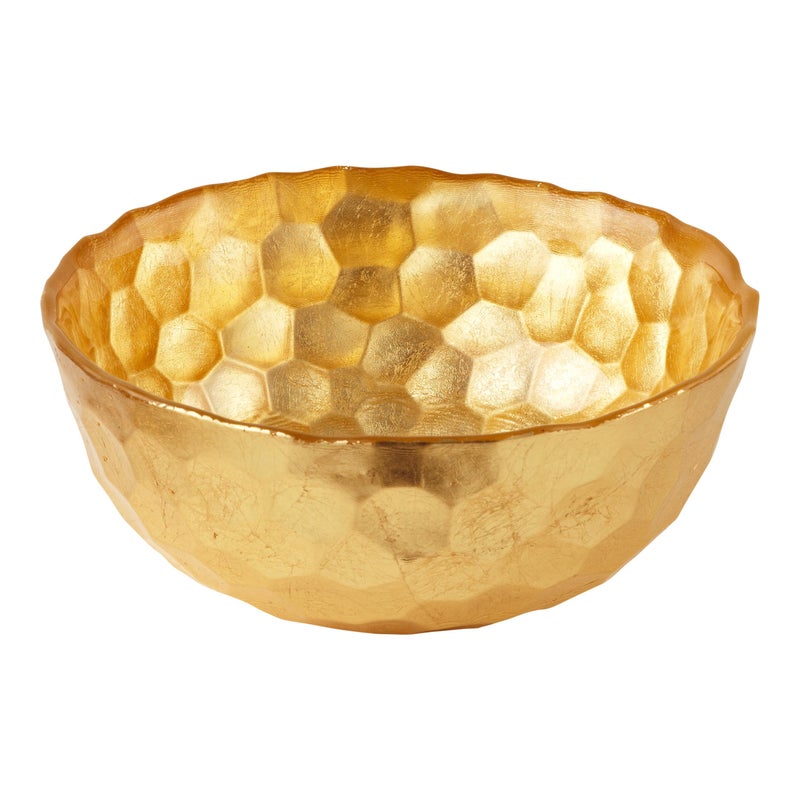 Elegance Odessa Gold Glass Bowl, 6-Inch - Image 3