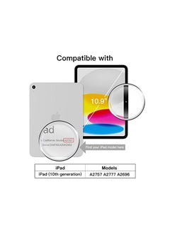 Jetech Case for iPad 10 (10.9-Inch, 2022 Model, 10th Generation), Slim Stand Hard Back Shell Cover with Auto Wake/Sleep (White)  - Image 2