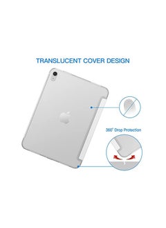 Jetech Case for iPad 10 (10.9-Inch, 2022 Model, 10th Generation), Slim Stand Hard Back Shell Cover with Auto Wake/Sleep (White)  - Image 4