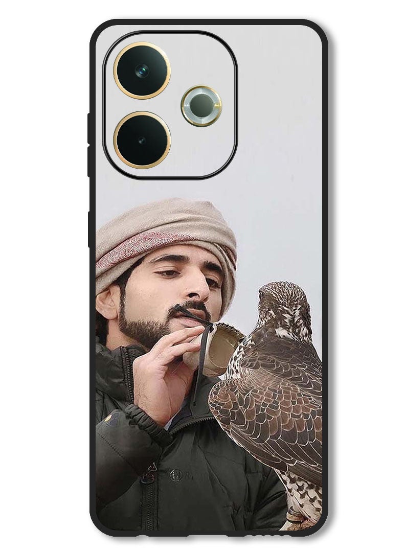 Theodor Case Compatible with Oppo A5 Pro Protection Shockproof Bumper Cover Sheikh Hamdan Loving His Eagle - Image 1
