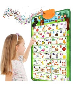 Cool Baby COOLBABY Educational Toys for 2 3 4 Year Old Kids, Interactive Alphabet Wall Chart Learning ABC Poster for Kids Ages 2-5,Pronunciation Training Sound Wall Chart  - Image 1