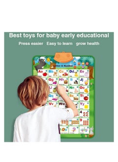 Cool Baby COOLBABY Educational Toys for 2 3 4 Year Old Kids, Interactive Alphabet Wall Chart Learning ABC Poster for Kids Ages 2-5,Pronunciation Training Sound Wall Chart  - Image 2