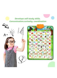 Cool Baby COOLBABY Educational Toys for 2 3 4 Year Old Kids, Interactive Alphabet Wall Chart Learning ABC Poster for Kids Ages 2-5,Pronunciation Training Sound Wall Chart  - Image 3