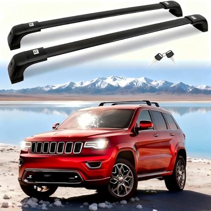 rayihni 260 LBS Roof Rack Cross Bars Fit for Jeep Grand Cherokee 2011-2021 Aluminum Anti-Theft Rooftop Cargo Carrier Crossbars Accessories - Image 1