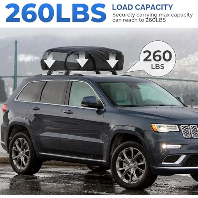 rayihni 260 LBS Roof Rack Cross Bars Fit for Jeep Grand Cherokee 2011-2021 Aluminum Anti-Theft Rooftop Cargo Carrier Crossbars Accessories - Image 3