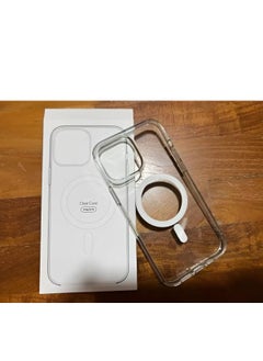 Magnetic Magnetic mobile phone case (iPhone 15 Pro Max), compatible with MagSafe, thin transparent mobile phone cover, shockproof, made of thermoplastic polyurethane  - Image 2