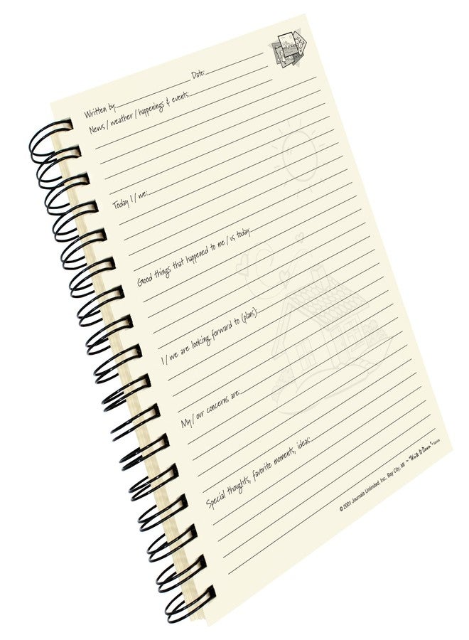 Write it Down series by Journals Unlimited, Guided Journal, Memories, Our Family Journal, Full-size 7.5"x 9", Kraft Hard Cover, Made in USA - Image 4