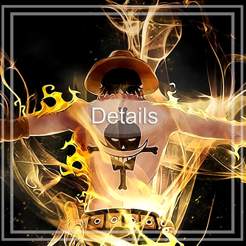 KAIWALK Anime One Piece Poster The Straw Hat Pirates Portgas D. Ace Print on Canvas Painting Wall Art for Living Room Decor Boy Gift (Unframed, Q-One 5) - Image 4