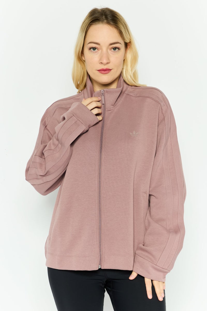 adidas Originals Women Sport Fit Long Sleeve Training Sweatshirt, Mauve  - Image 1