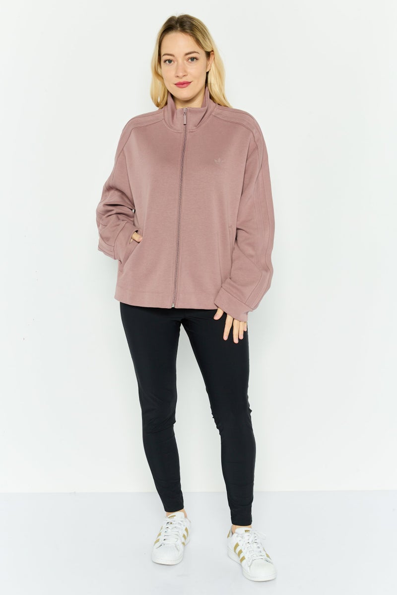 adidas Originals Women Sport Fit Long Sleeve Training Sweatshirt, Mauve  - Image 4