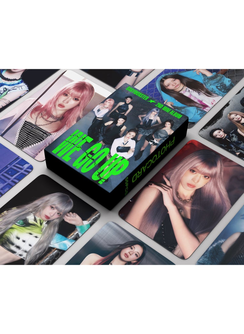 لغة 55 قطعة بطاقات LOMO لألبوم BABYMONSTER الجديد WE GO UP - Image 1