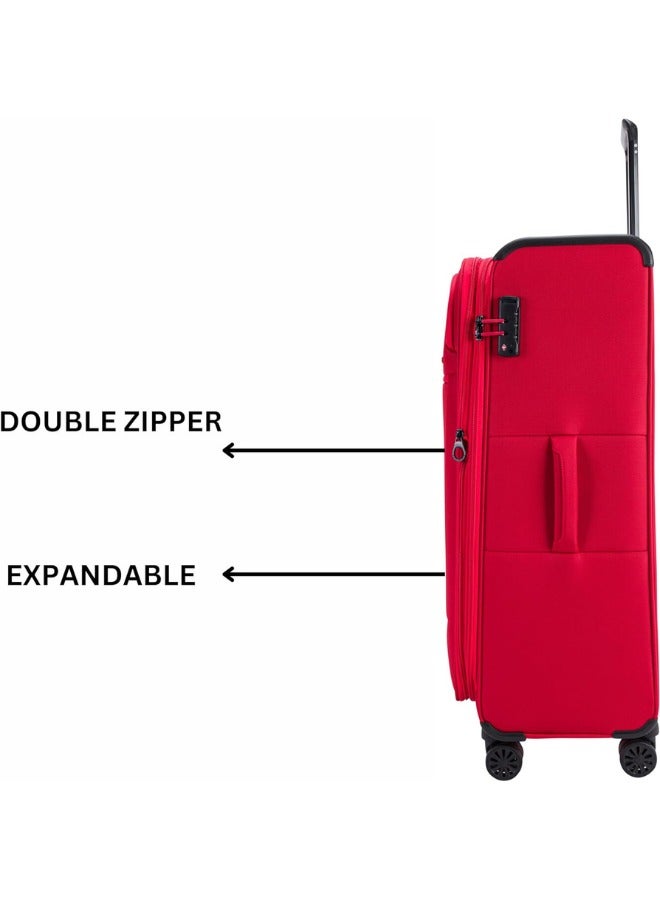 VERAGE Toledo 3 Pieces Luggage Sets, Softside Expandable Spinner Wheel Suitcase - Image 5