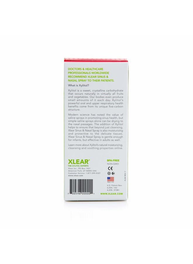 XLEAR Nasal Spray (Pack of 2) with Xylitol, Saline, Purified Water and Grapefruit Seed Extract, for Optimal Health to Cleanse Sinuses and Nasal Passages, Use as Often as Needed, 1.5 fl. oz. - Image 3