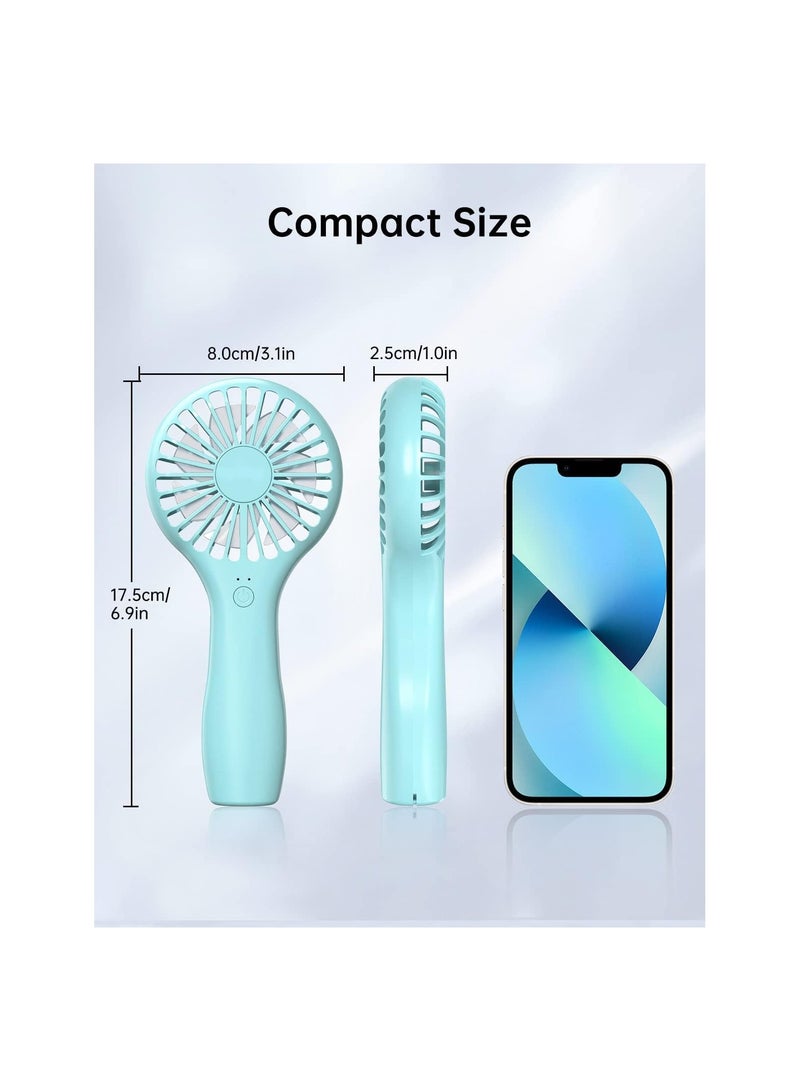 SYOSI Mini Handheld Fan, 5000mAh Rechargeable Battery Portable Fan, 7-15H Personal Pocket Fan, 2 Speed Small USB Electric Fan for Stylish Women Men Indoor Outdoor Travel Camping Shopping Sport - Image 5
