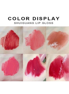 LuckNest 6Pcs Juicy Lasting Tint Lip Gloss Set, Vivid Color, Glossy Finish, Long-lasting Moisturizing Glaze Tint Highly-Pigmented, Clear & Natural Makeup Lip Tint for Daily  - Image 5