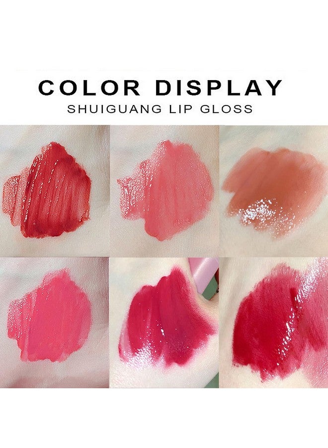 LuckNest 6Pcs Juicy Lasting Tint Lip Gloss Set, Vivid Color, Glossy Finish, Long-lasting Moisturizing Glaze Tint Highly-Pigmented, Clear & Natural Makeup Lip Tint for Daily - Image 5