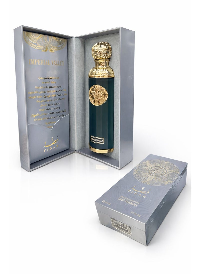 Imperial Valley perfume. Size: The perfume comes in a 200ml bottle.