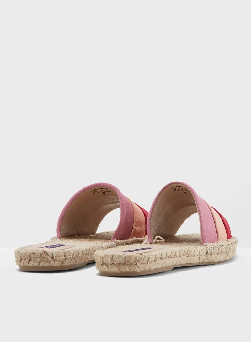 Violeta By Mango Summer Flat Sandal