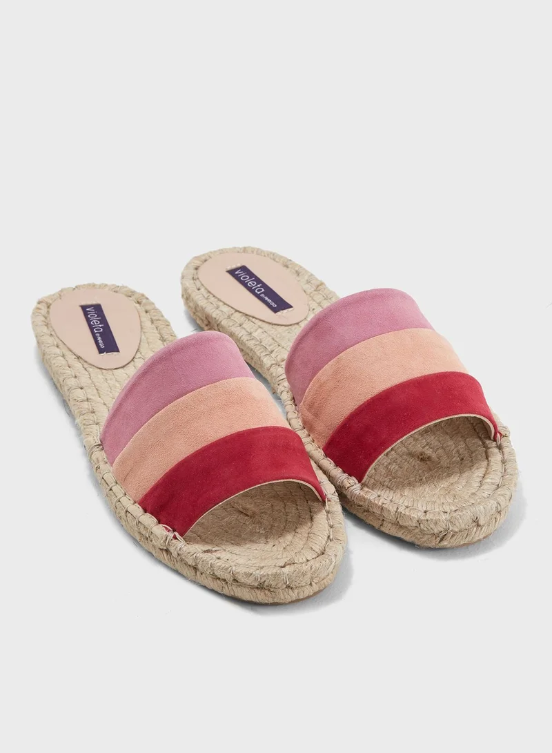 Violeta By Mango Summer Flat Sandal
