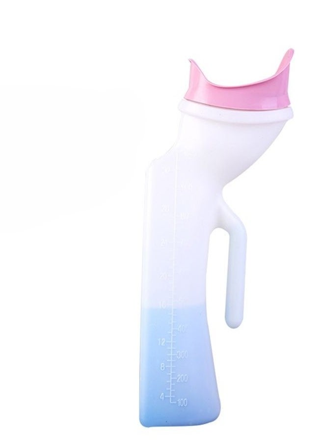 Generic - Bedridden Care Portable 1000 ML Potty Pee Bottle Male Female Mobile Toilet Potty Pee Urine Bottle Reusable Emergency Urinal Women Urinal Portable Pee Cup Unisex Urinal Toilet Urinal Collector - Image 1