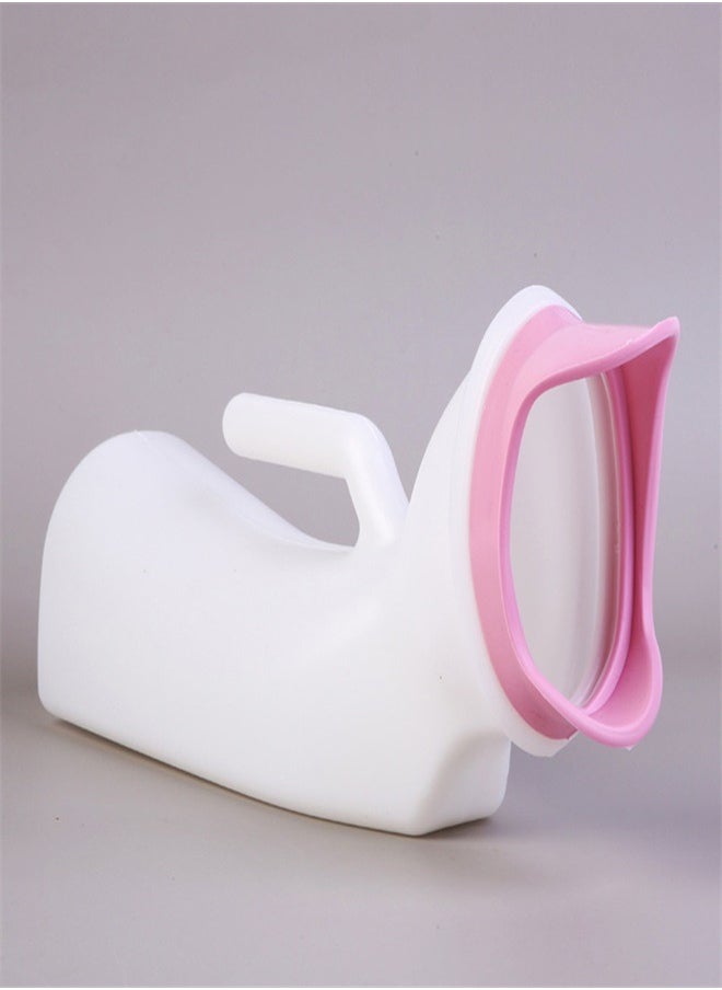 Generic - Bedridden Care Portable 1000 ML Potty Pee Bottle Male Female Mobile Toilet Potty Pee Urine Bottle Reusable Emergency Urinal Women Urinal Portable Pee Cup Unisex Urinal Toilet Urinal Collector - Image 1