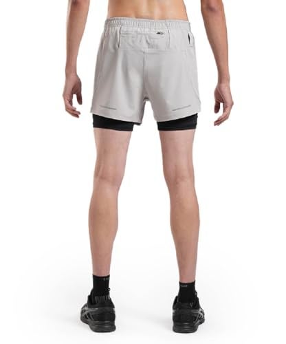 TEGO Men’s Pacer 5” Lined Shorts | Lightweight Gym & Running Shorts with Inner Compression Liner | Anti-Chafe, Quick-Dry | 2-in-1 Workout Shorts - Image 3