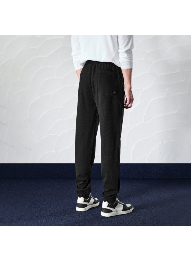 HLA Fashion Slim Fit】winter "mountains Need Not Be High" Series Smooth, Thickened, Warm Men's Casual Pants - Image 5