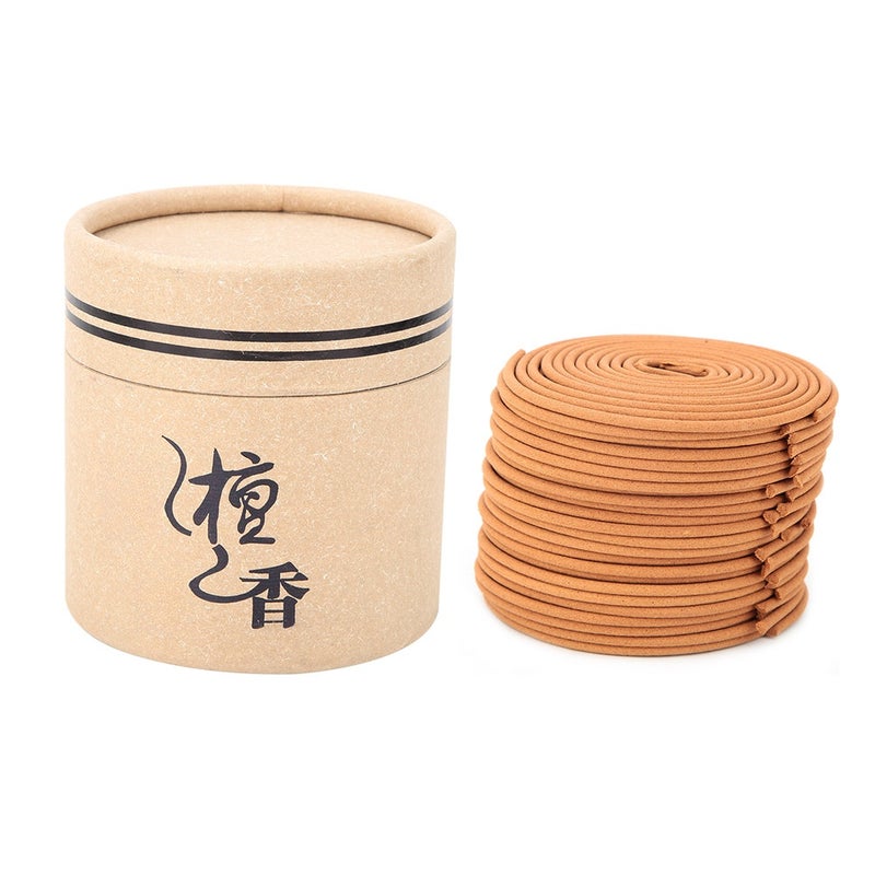 48 plate/box Natural Coil Incense Aromatherapy Home Indoor 4 Hours Sandalwood Incense Coil (#3) - Image 1