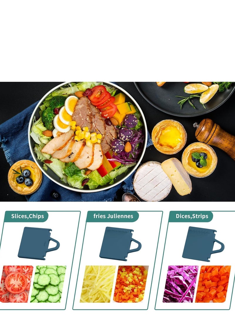 تراسل قطاعة طعام مندولين من تراسل، قطاعة بطاطس، قطاعة مندولين امنة 4 في 1 للمطبخ، قطاعة طعام للمطبخ - قطاعة مندولين امنة للخضروات، قطاعة مندوليب، اعداد وجبات سريعة - Image 2